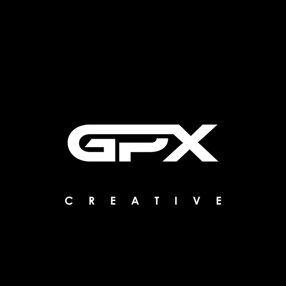 gpx carta inicial logotipo Projeto modelo vetor ilustração