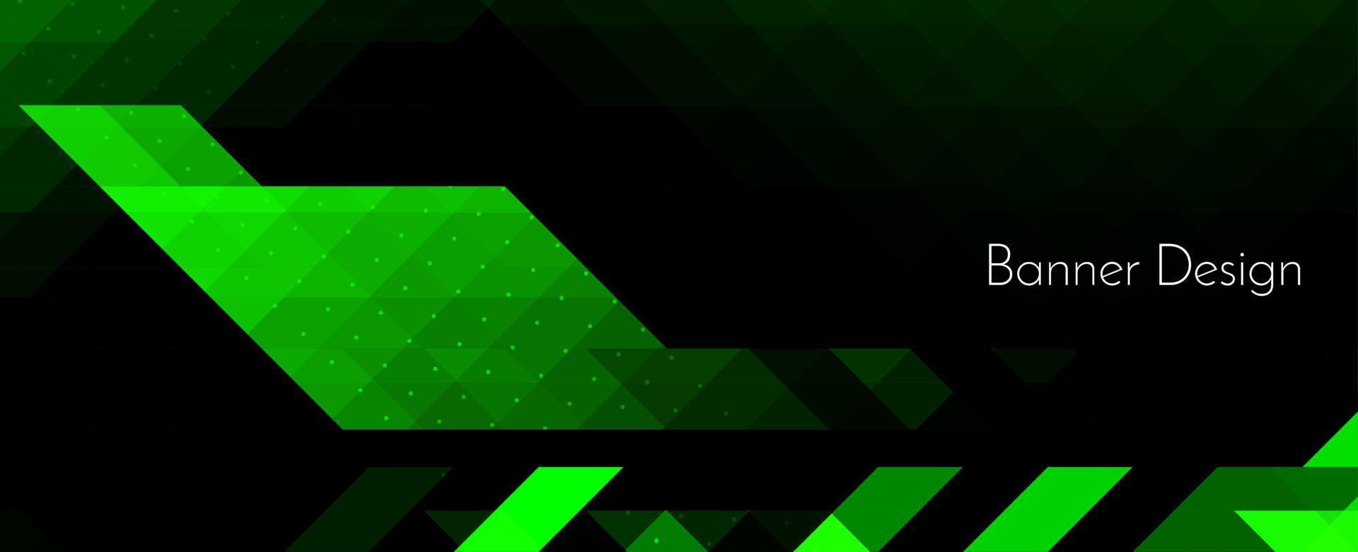 abstrato geométrico moderno elegante verde colorido moderno padrão de fundo de banner vetor