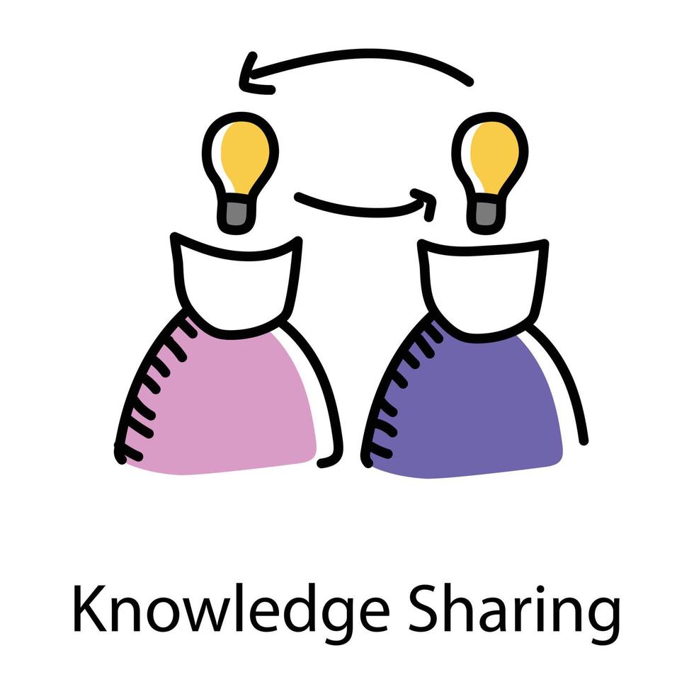 compartilhamento e transferência de conhecimento vetor