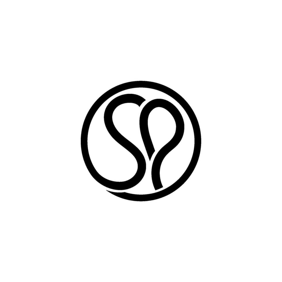 sp, ps, abstrato começando monograma cartas alfabeto logotipo Projeto vetor logotipo Projeto luxo elegante Prêmio carta sp circular