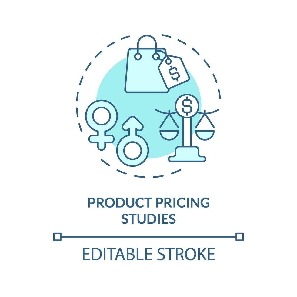 2d editável azul produtos precificação estudos ícone, isolado monocromático vetor, fino linha ilustração representando Rosa imposto. vetor