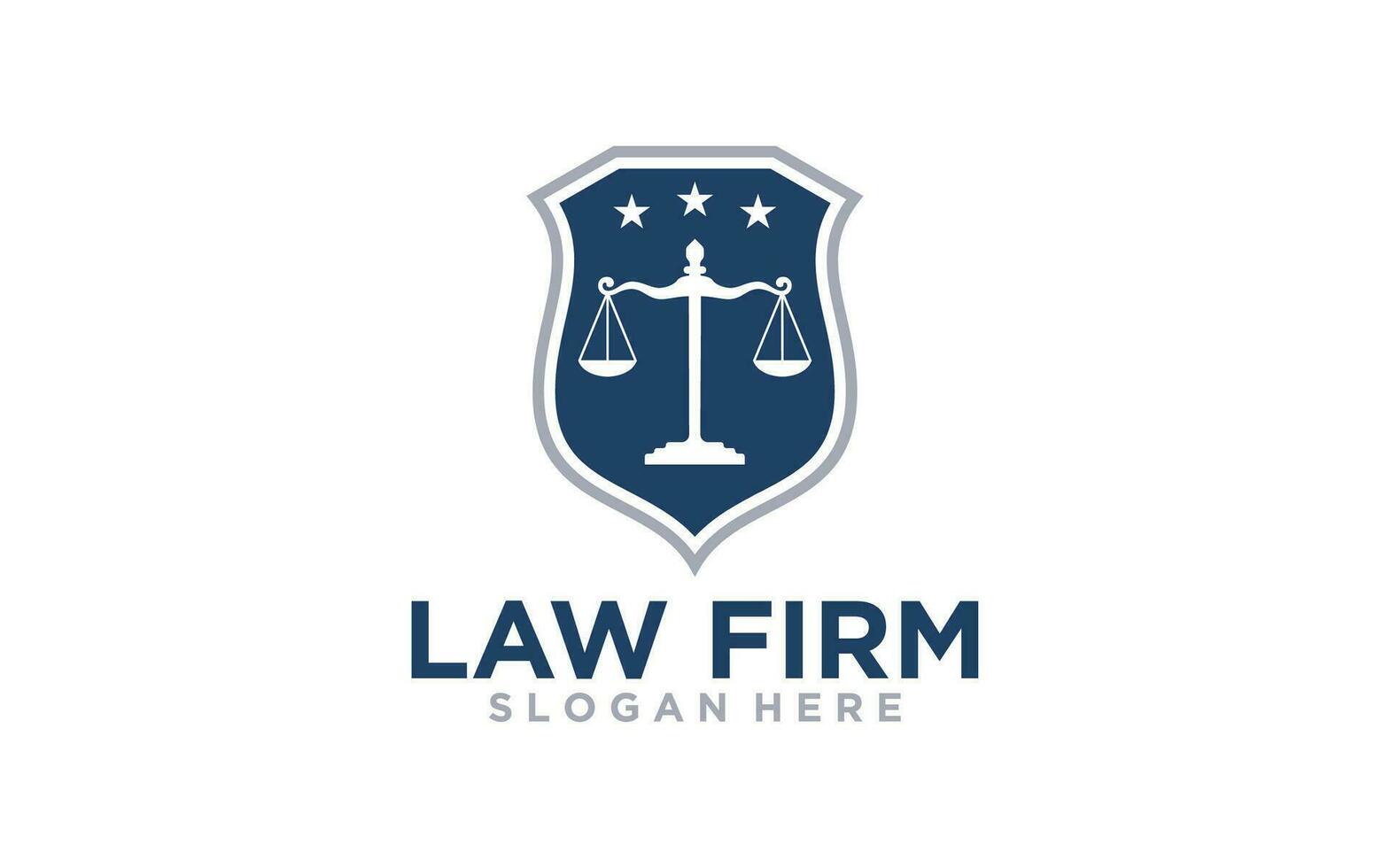 modelo de design de logotipo de escritório de advocacia de justiça vetor
