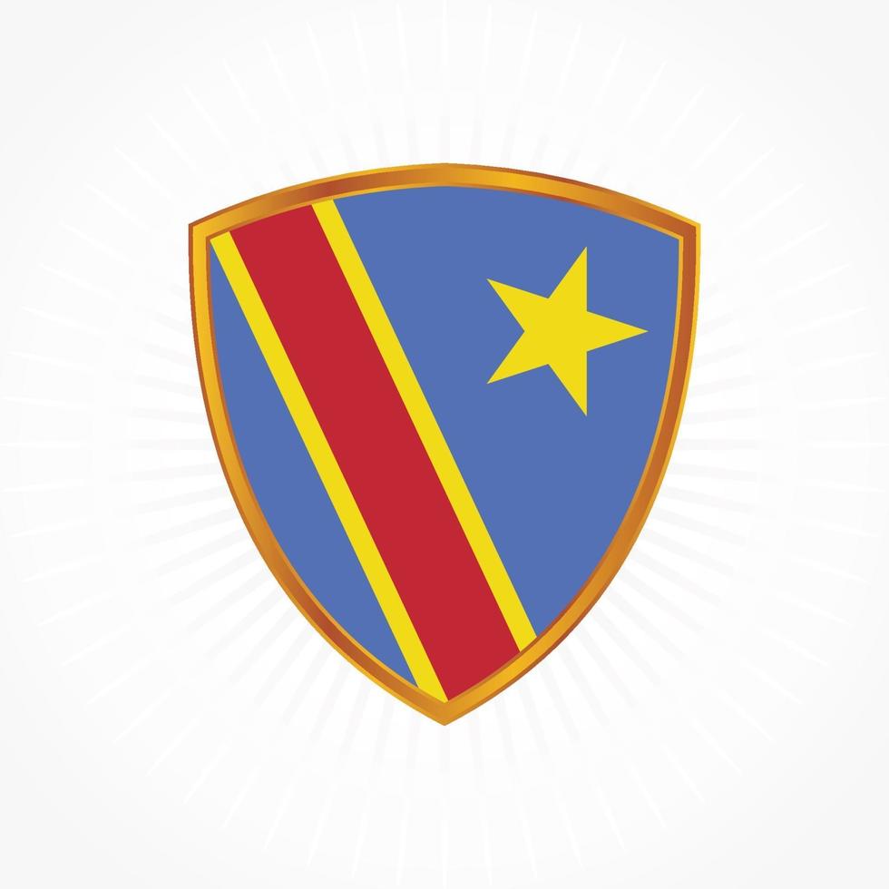 desenho de vetor de bandeira da república congo