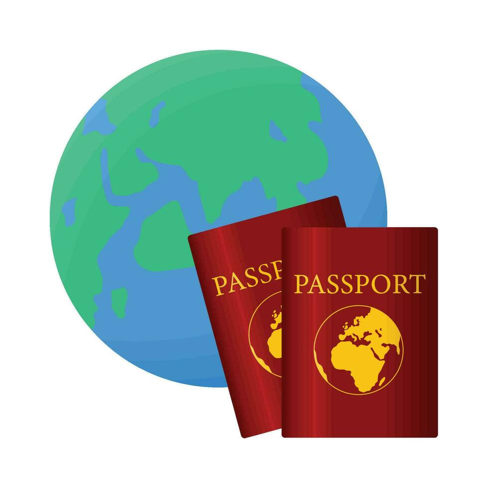 ilustração do Passaporte vetor