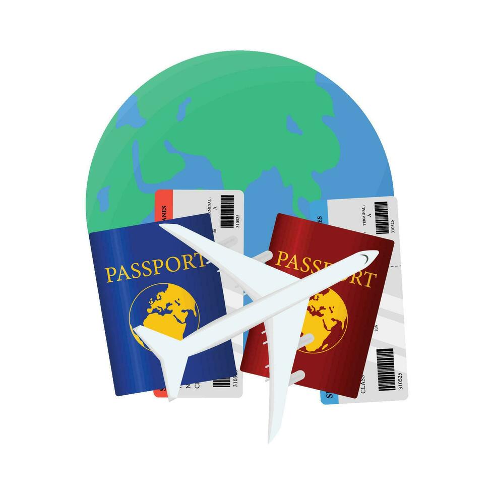 ilustração do Passaporte vetor