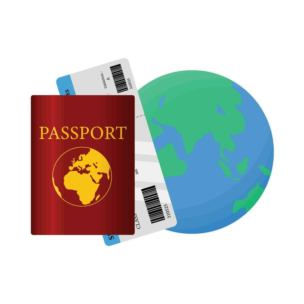 ilustração do Passaporte vetor