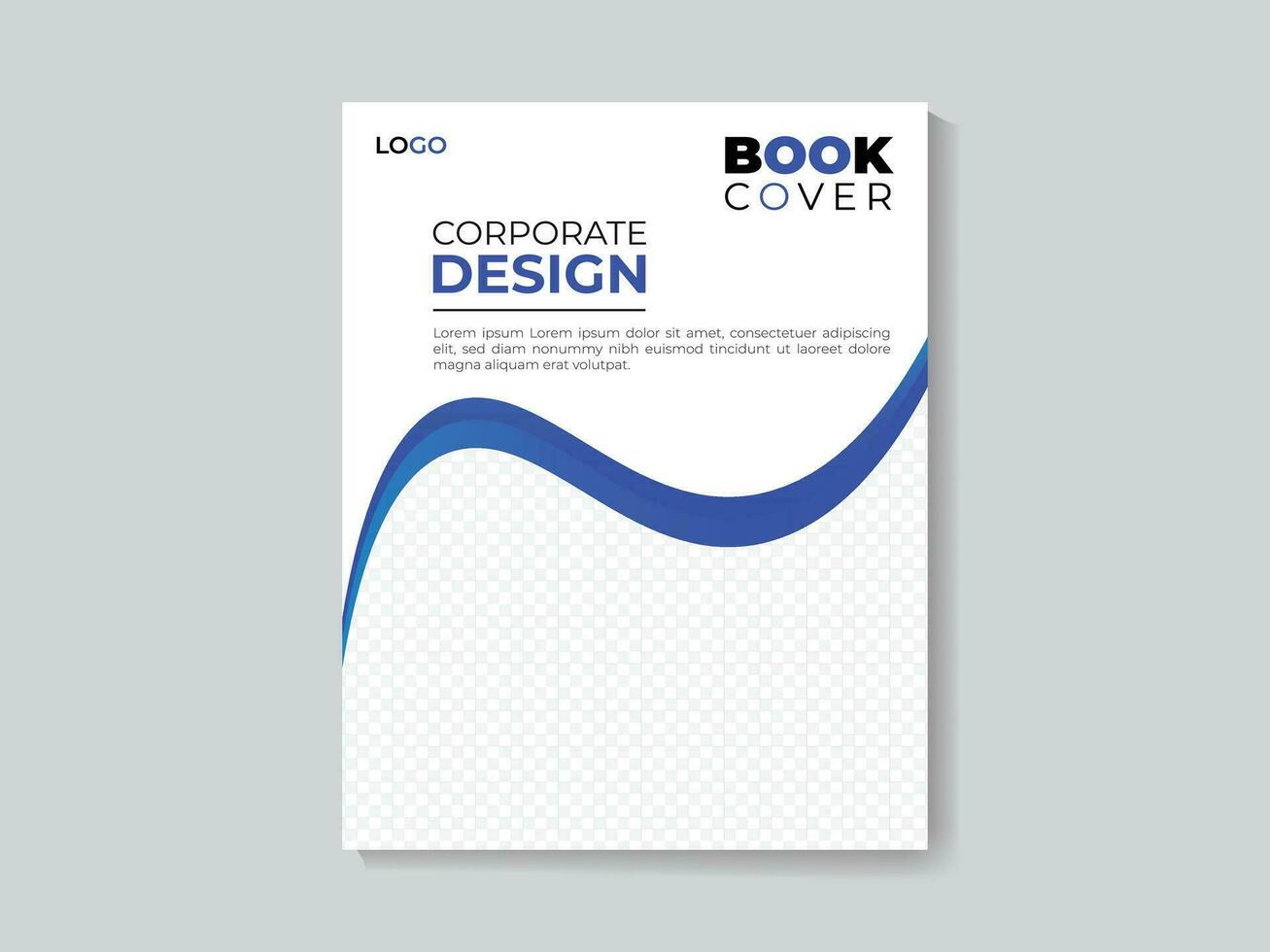 modelo de design de capa de livro corporativo vetor