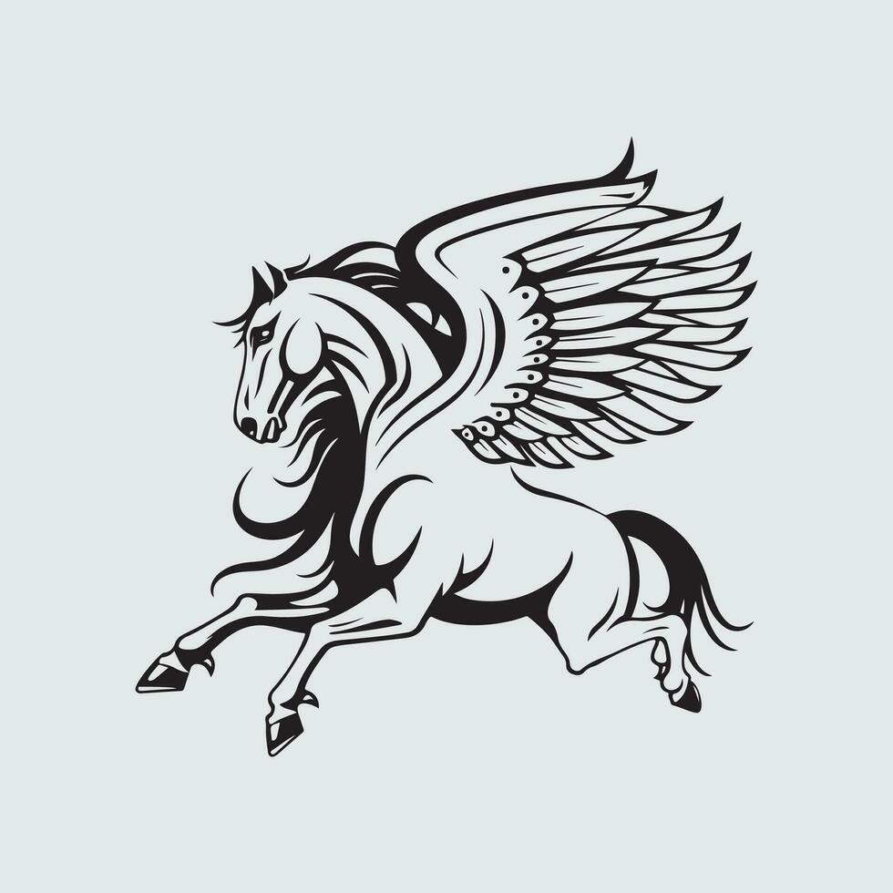 pegasus logotipo vetor arte, ícones, e gráficos