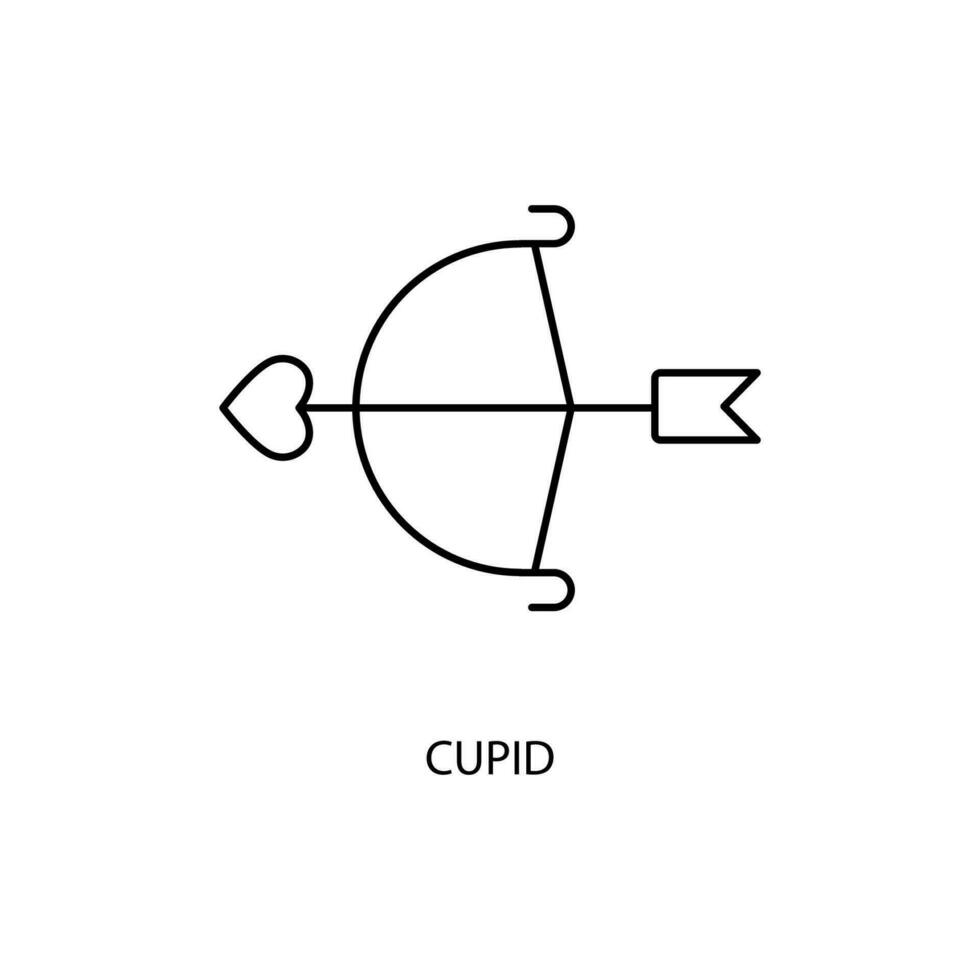 cupido conceito linha ícone. simples elemento ilustração. cupido conceito esboço símbolo Projeto. vetor