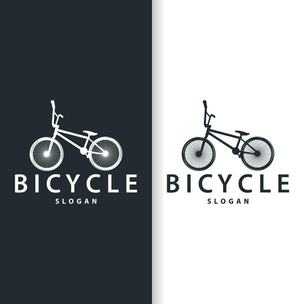 bicicleta logotipo Projeto bicicleta esporte clube simples vintage Preto silhueta modelo ilustração vetor