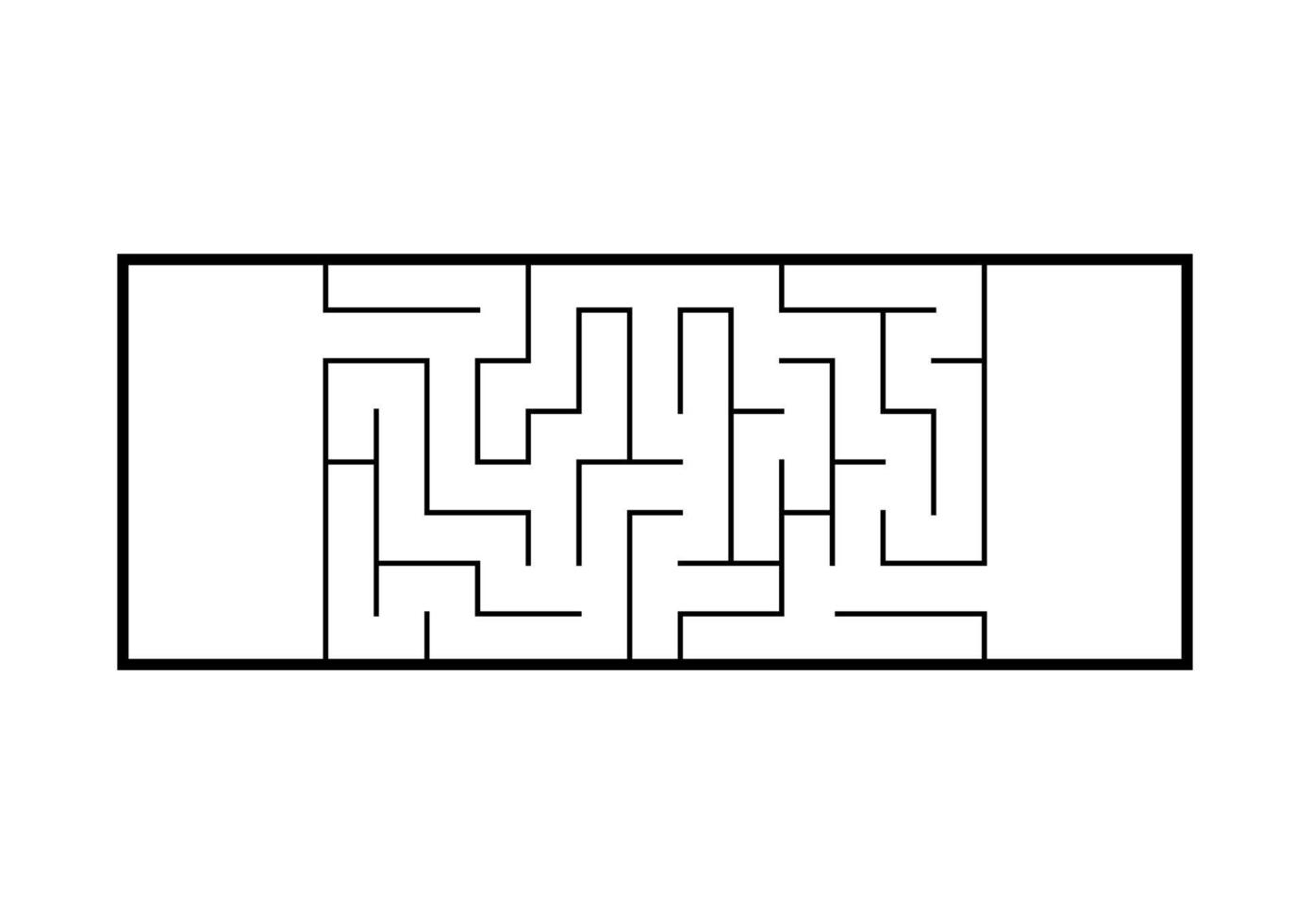 labirinto abstact. jogo para crianças. quebra-cabeça para crianças. enigma do labirinto. ilustração vetorial. vetor