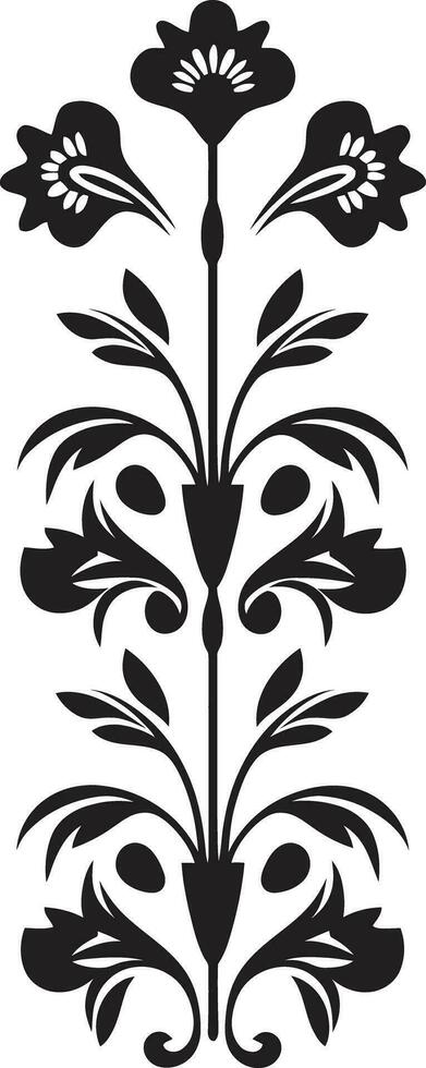 vintage videira gravuras linha vetor emblema harmonioso pétala acentos decorativo linha logotipo