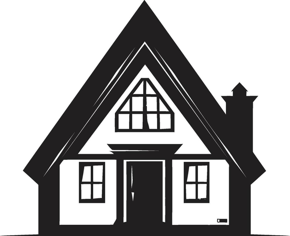 contemporâneo habitação ícone mínimo casa vetor emblema arrumado residência símbolo casa Projeto vetor logotipo