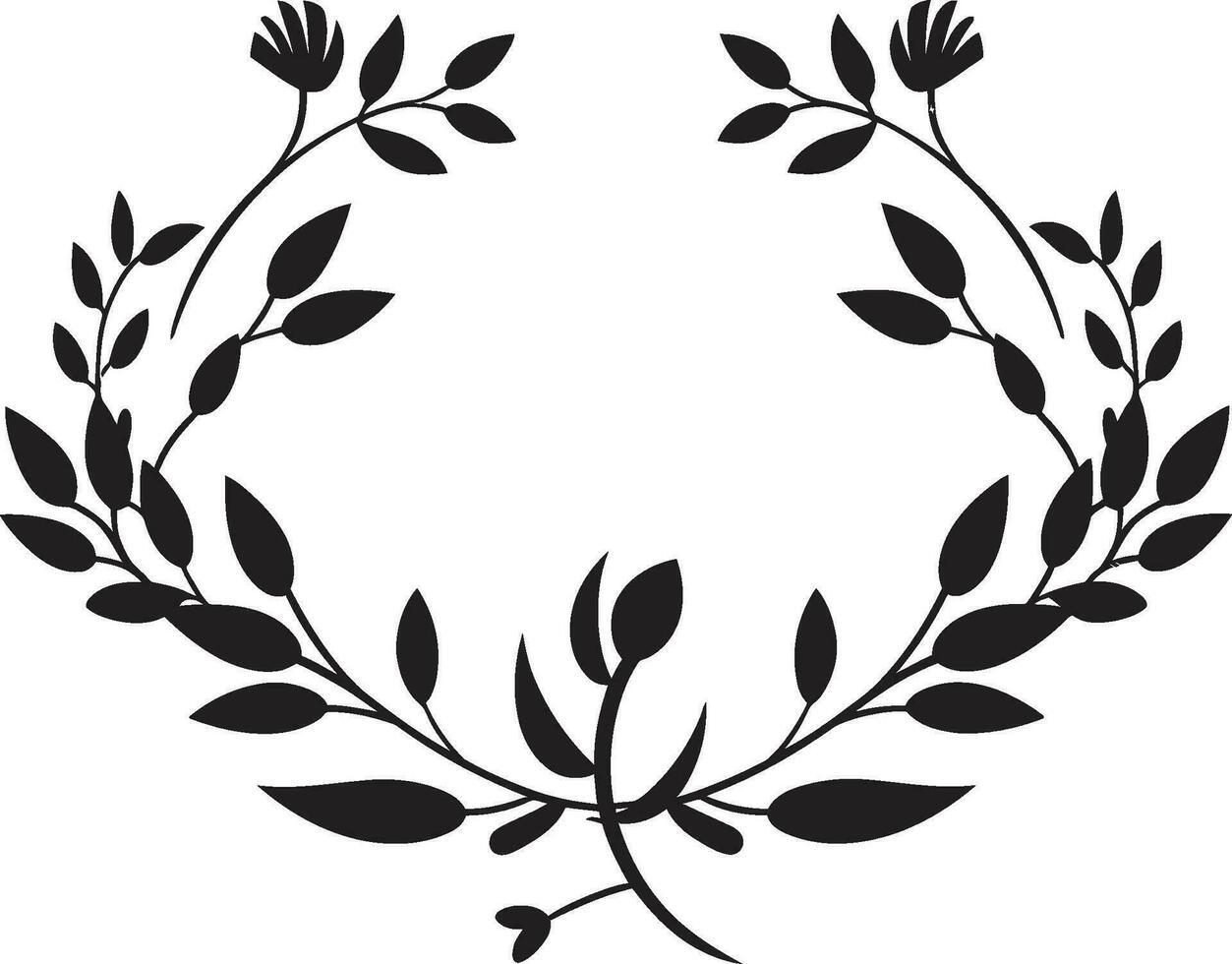 elegante noir buquês intrincado floral logotipo vetores noir pétala sussurros feito à mão Preto vetor logotipos