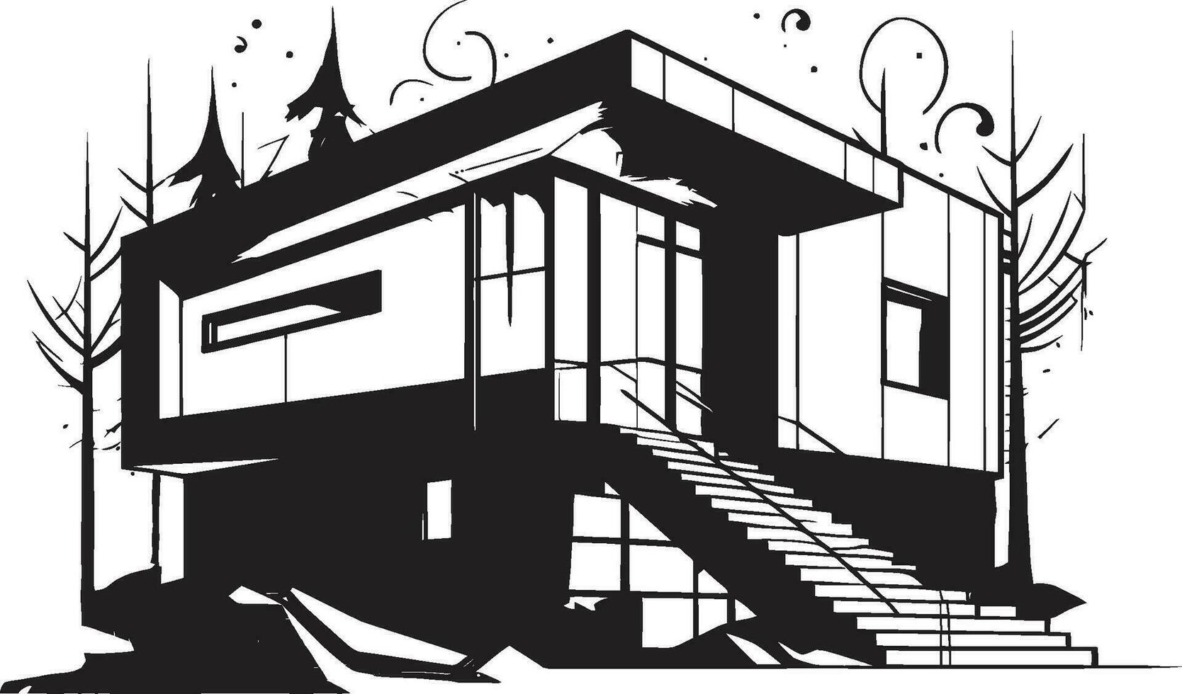 criativo habitação impressão casa idéia vetor ícone casa estrutura símbolo arquitetura Projeto vetor emblema
