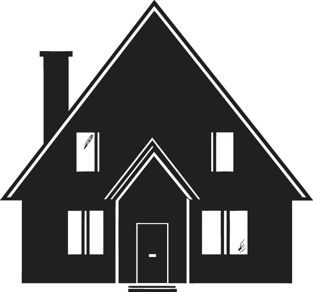 contemporâneo habitação ícone mínimo casa vetor emblema arrumado residência símbolo casa Projeto vetor logotipo