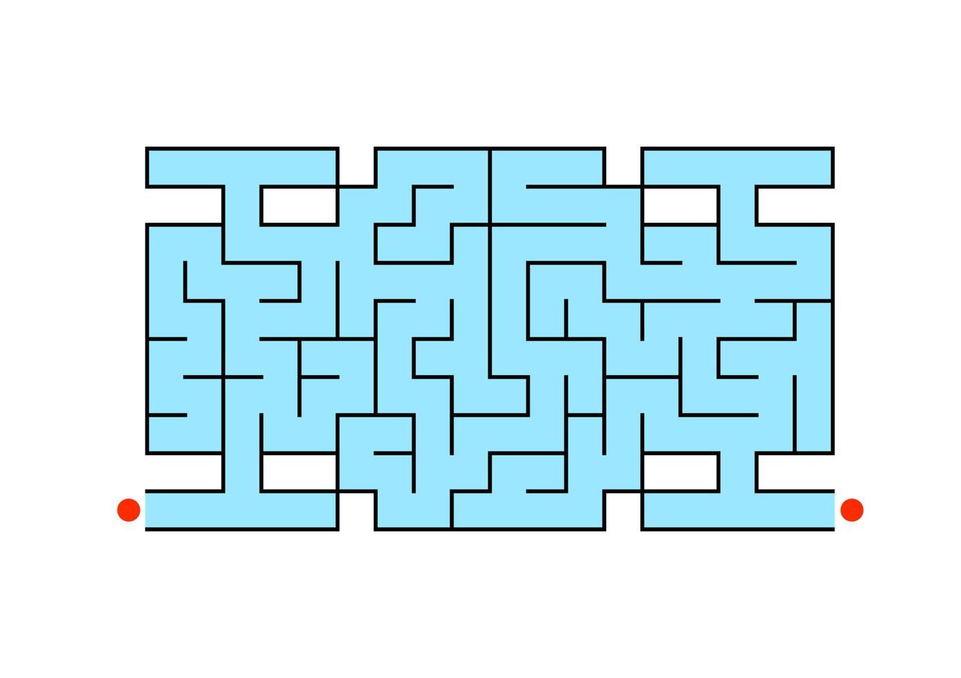 labirinto abstact. jogo para crianças. quebra-cabeça para crianças. enigma do labirinto. ilustração do vetor de cor.