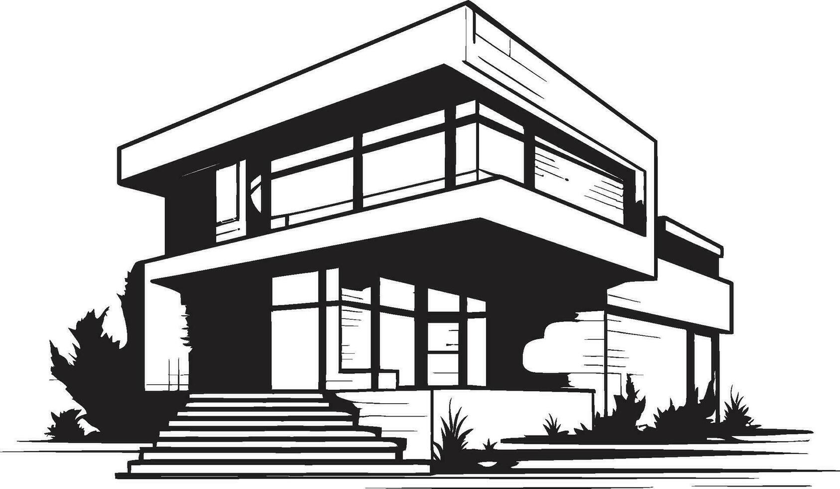 voga casa ícone à moda casa idéia vetor logotipo elegante vivo crista moderno casa Projeto vetor ícone