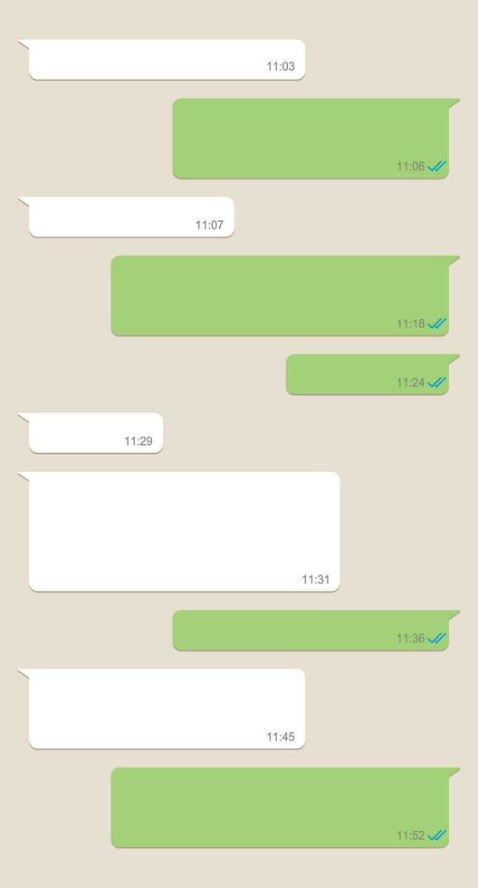 social rede conversando janela, modelo mensagem bolhas bater papo, mensageiro tela com conversação caixa. vetor