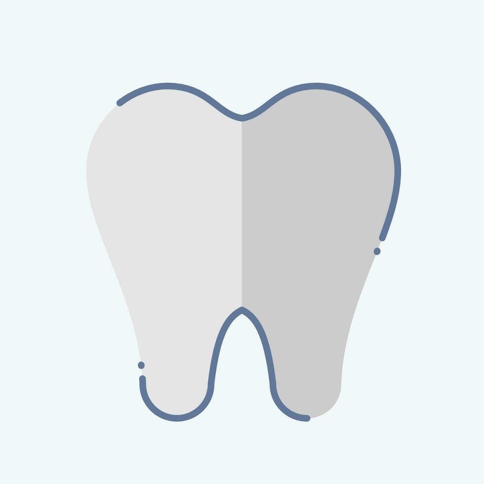 ícone dentista. relacionado para dental símbolo. rabisco estilo. simples Projeto editável. simples ilustração vetor