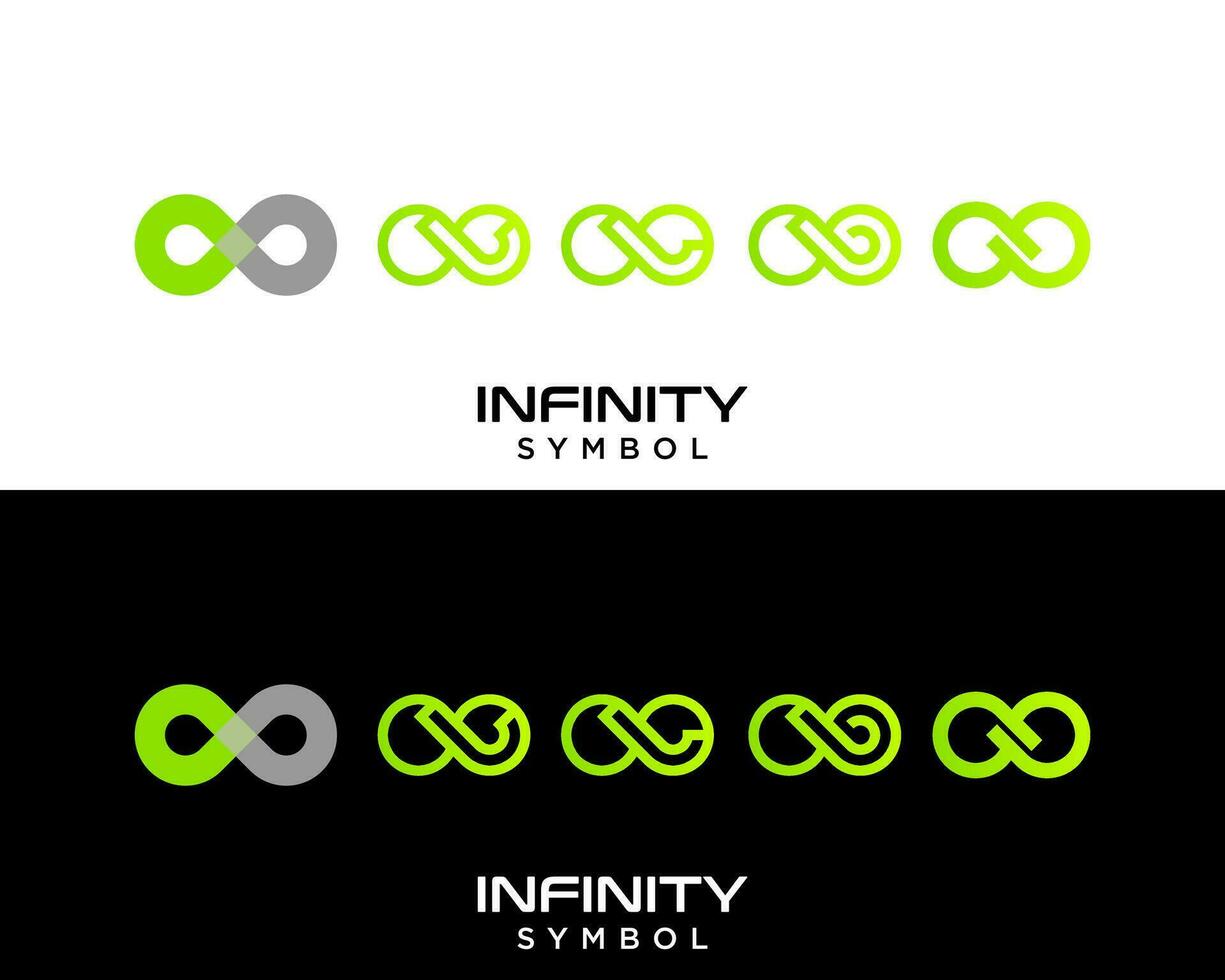 infinidade símbolo contínuo forma tecnologia logotipo Projeto. vetor