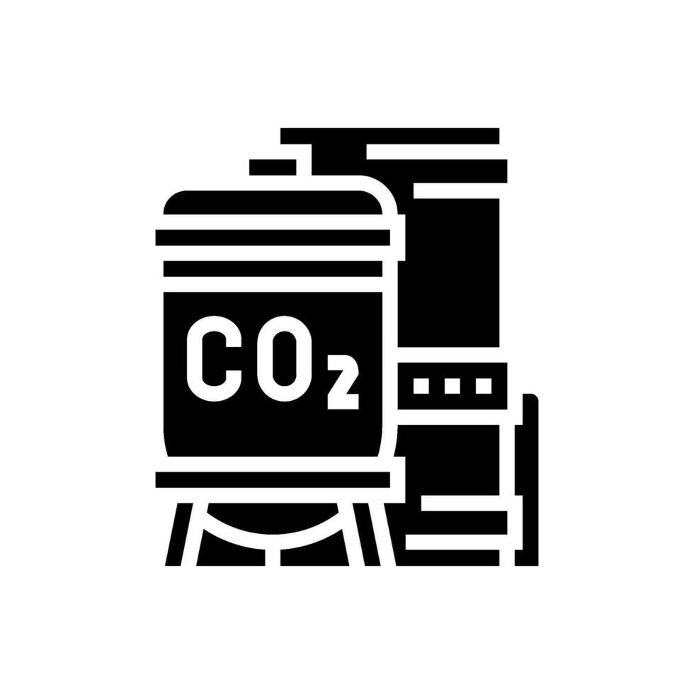 compressão carbono glifo ícone vetor ilustração