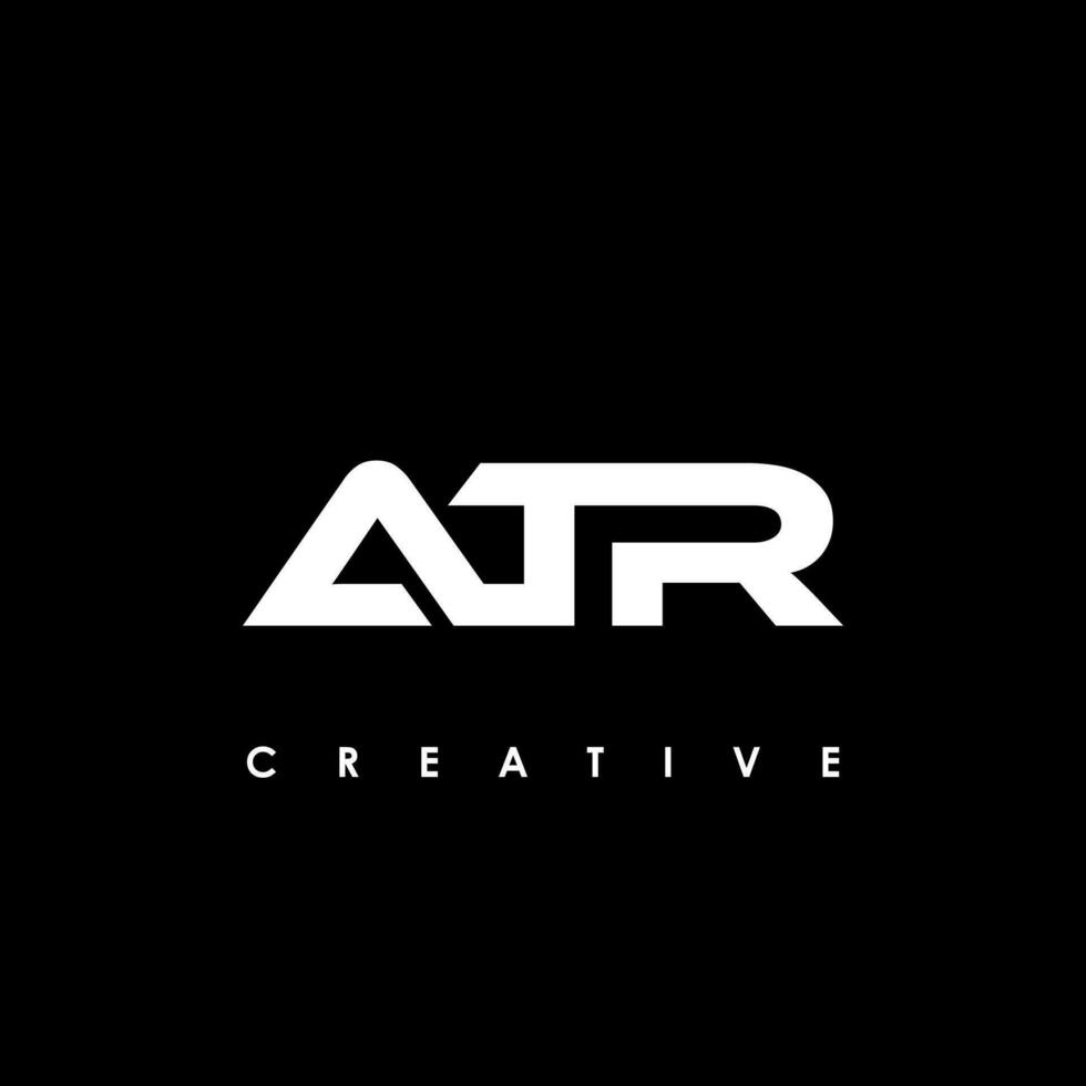 atr carta inicial logotipo Projeto modelo vetor ilustração