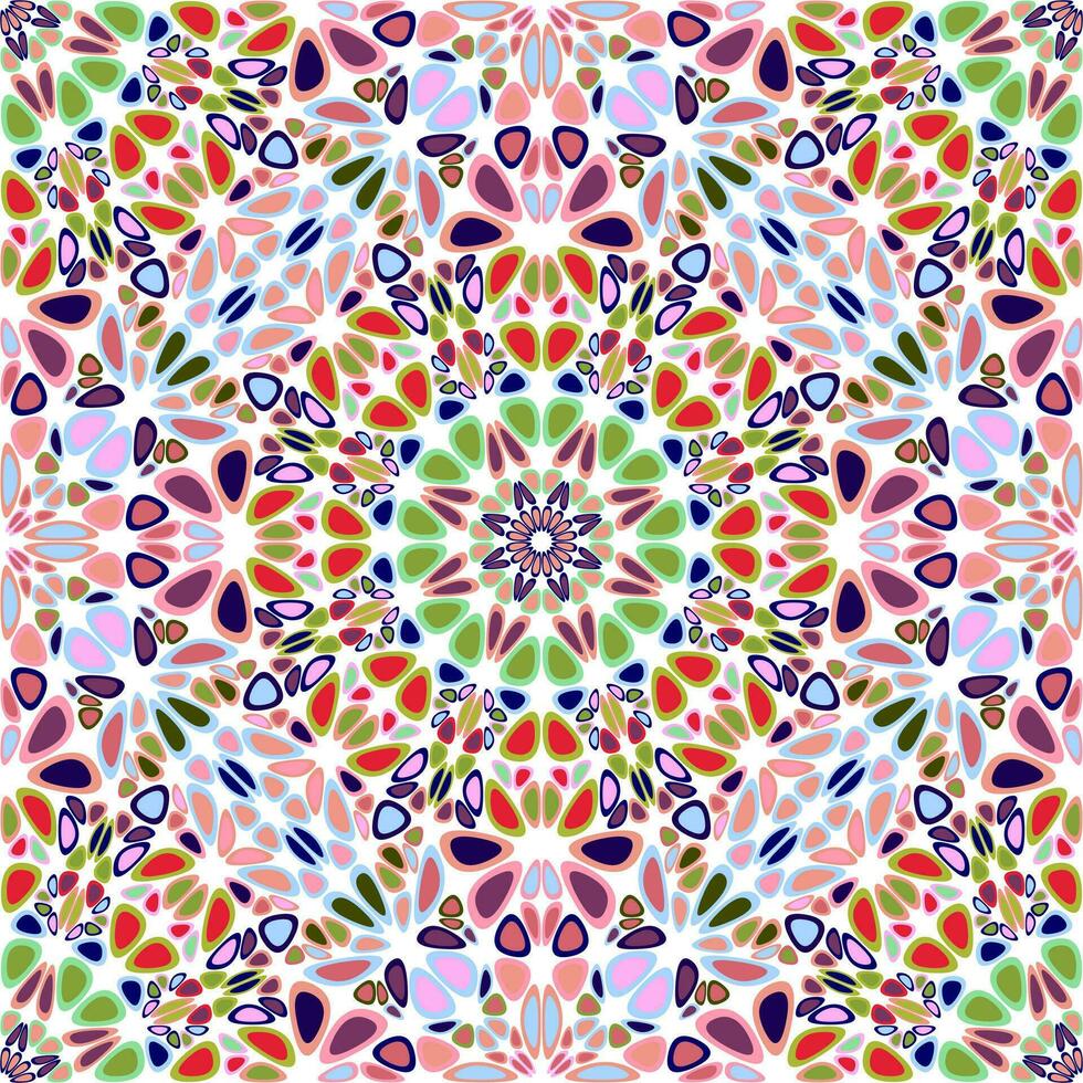 geométrico desatado mandala enfeite padronizar fundo - floral boêmio oriental vetor arte Projeto