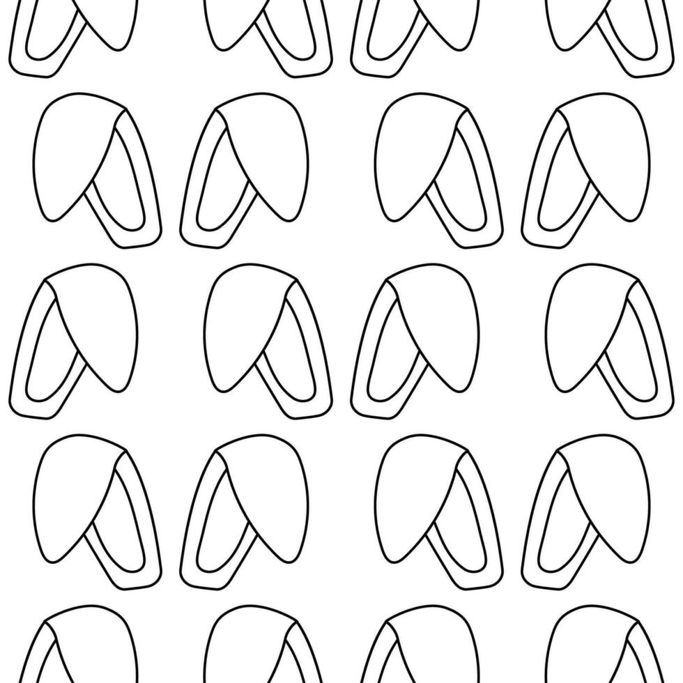 Páscoa lebre orelhas colori Caçando padronizar têxtil vetor
