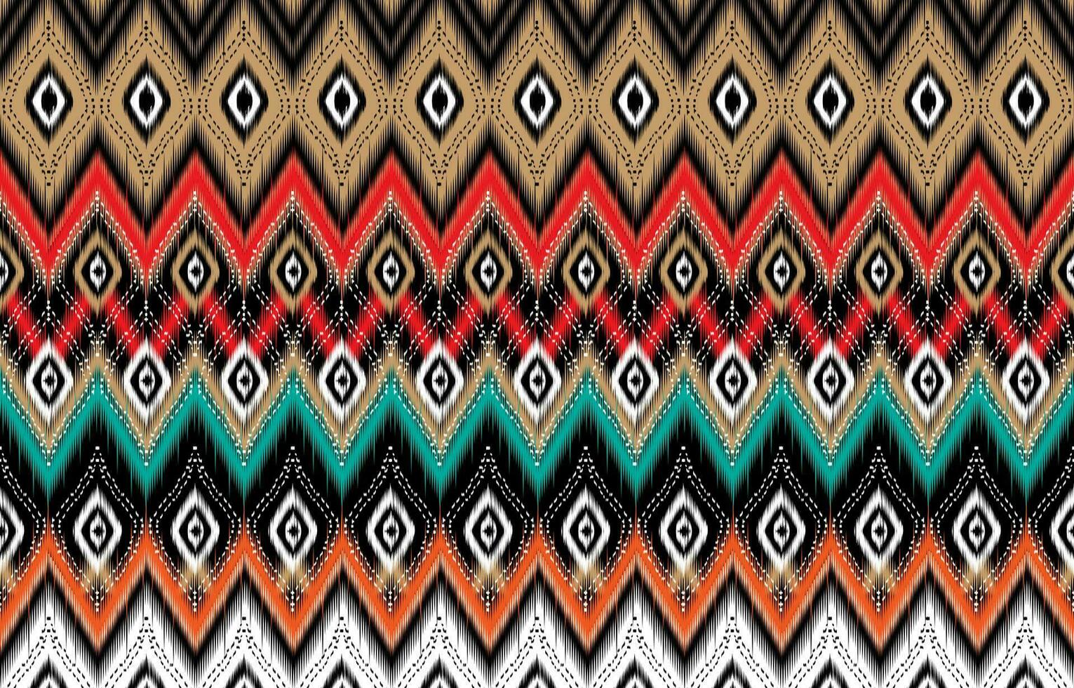 ikat floral paisley bordado em Preto background.geometric étnico oriental padronizar tradicional. asteca estilo abstrato vetor ilustração.design para textura,tecido,vestuário,embrulho,decoração