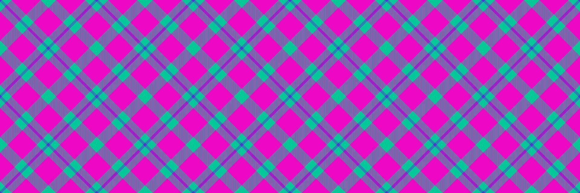 em forma Verifica têxtil tecido, colorida textura xadrez fundo. arrumado padronizar desatado tartan vetor dentro brilhante e cerceta cores.