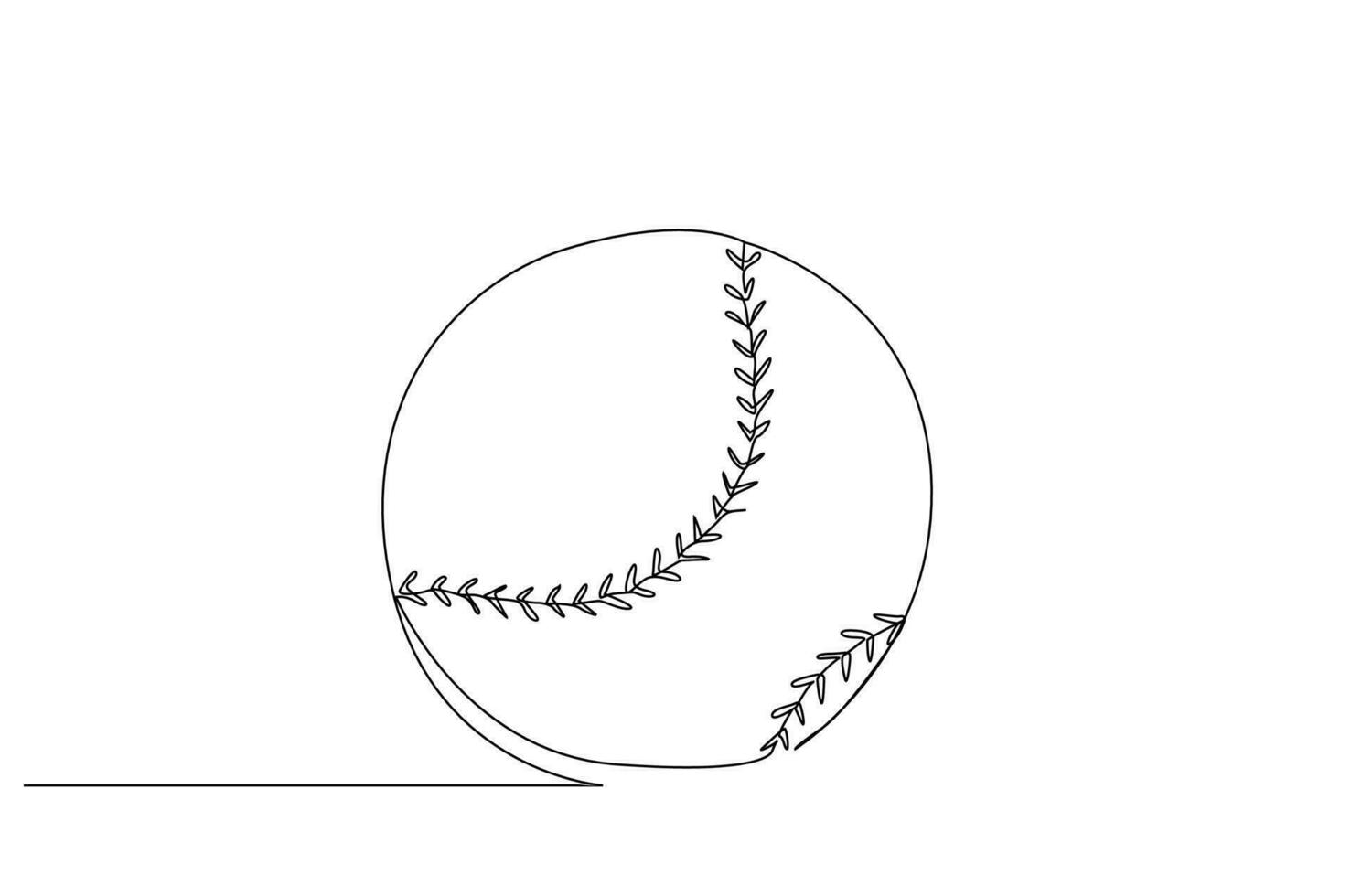 beisebol esporte bola objeto linha arte Projeto vetor