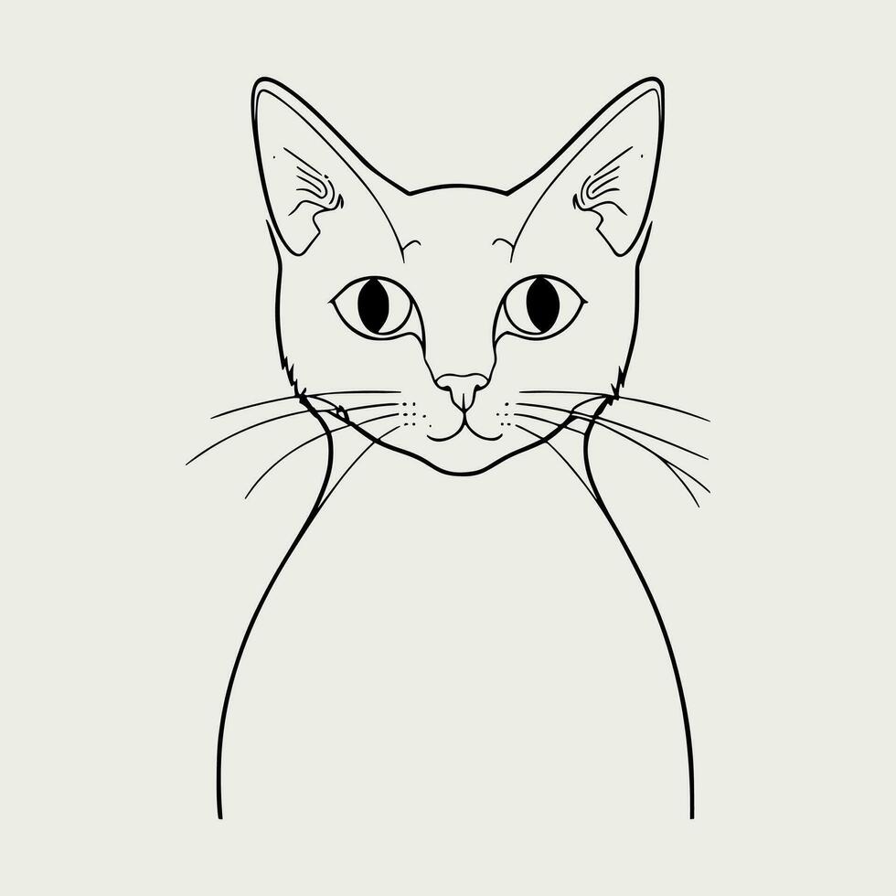 fofa gato vetor Preto e branco desenho animado personagem Projeto coleção. branco fundo. animais de estimação, animais.