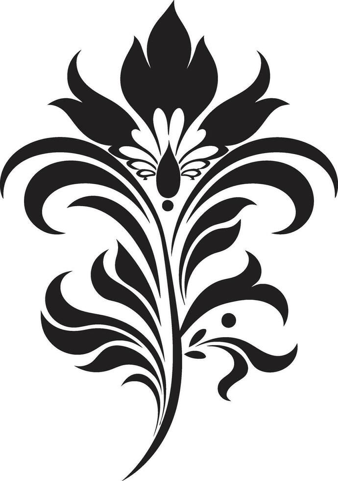 chique vetor pétala esboço simples artístico emblema limpar \ limpo botânico esboços Preto minimalista ícone