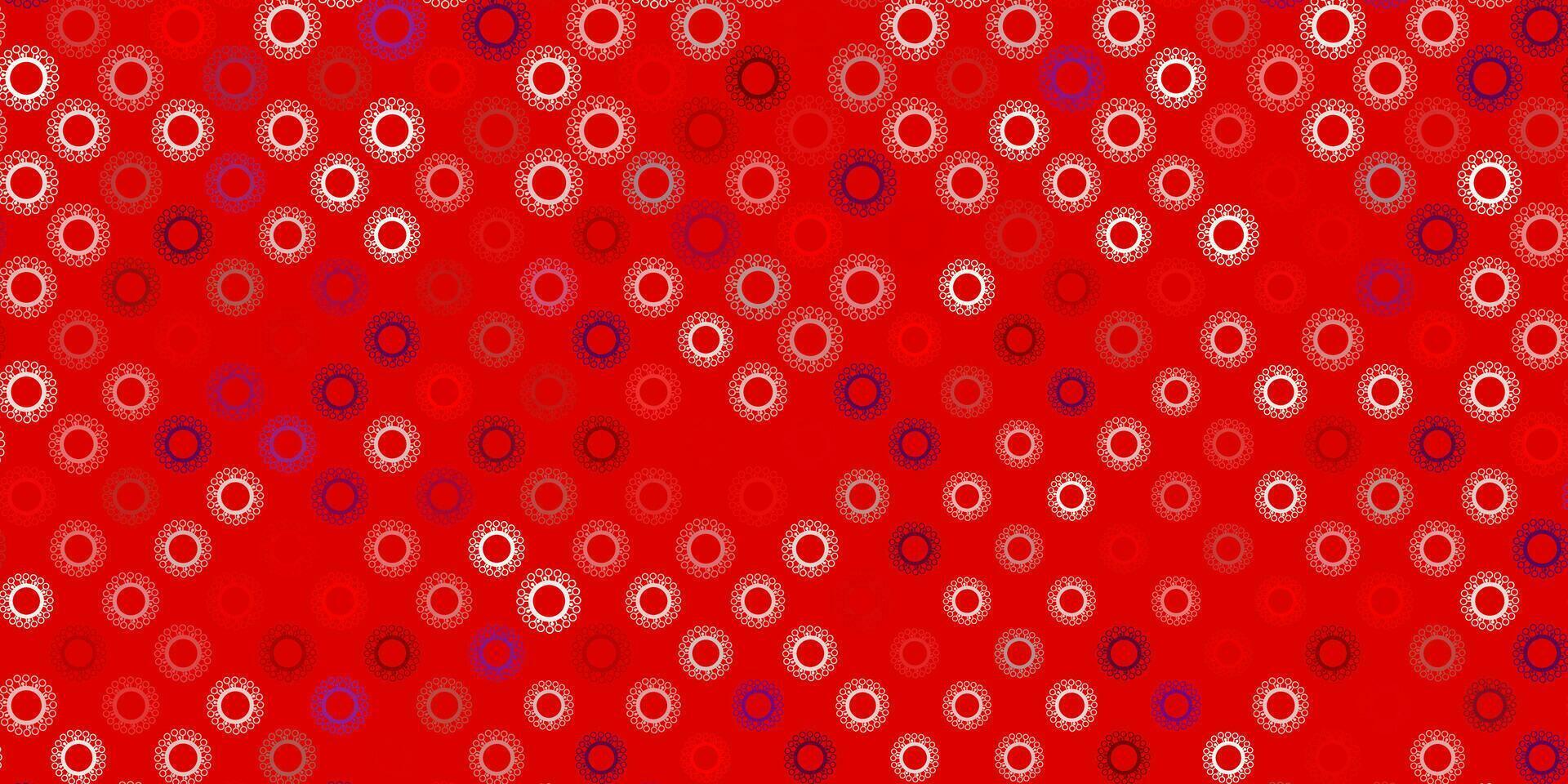 fundo vector rosa claro, vermelho com símbolos covid-19.