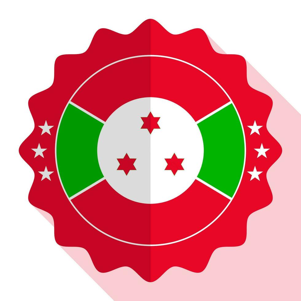 Burundi qualidade emblema, rótulo, sinal, botão. vetor ilustração.
