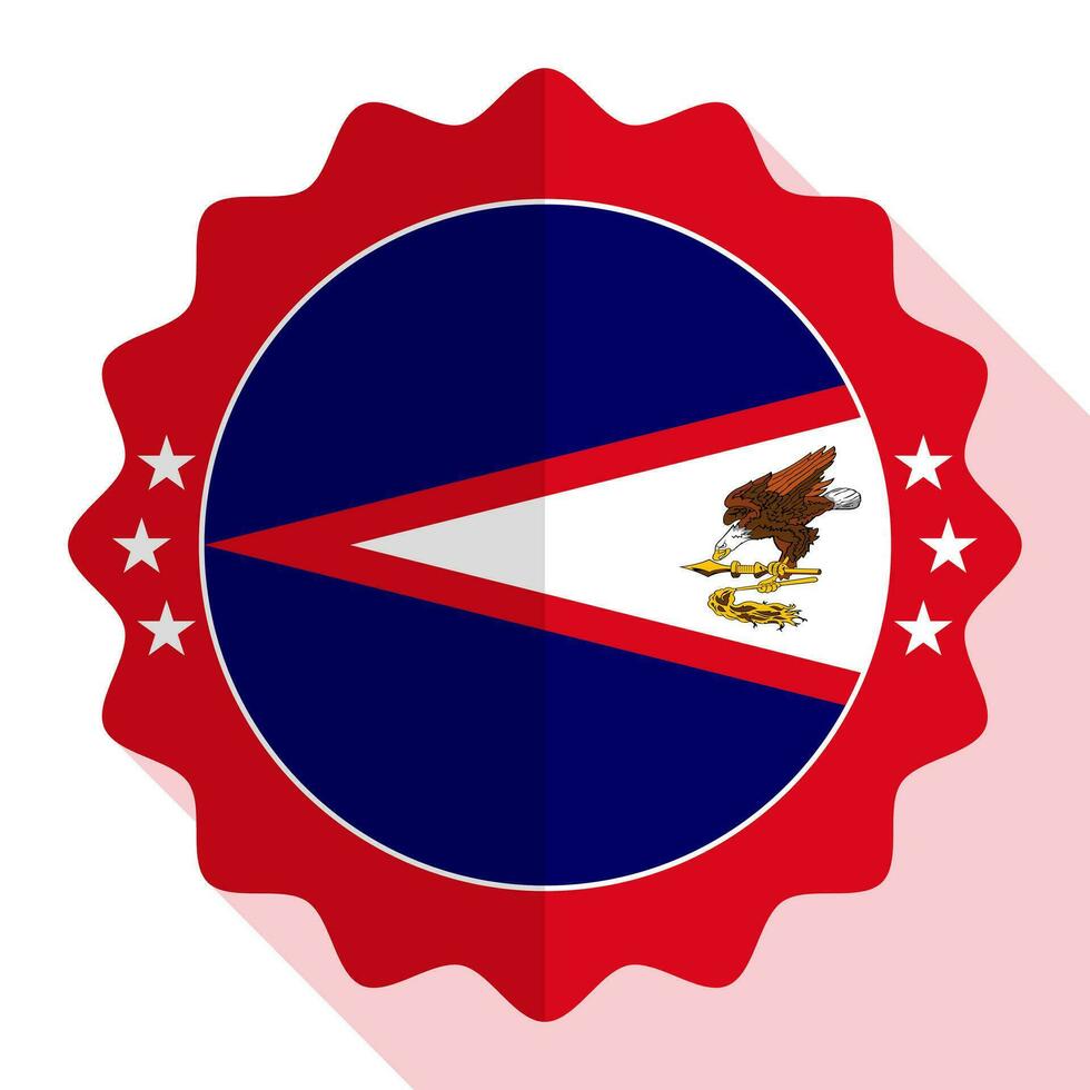 americano samoa qualidade emblema, rótulo, sinal, botão. vetor ilustração.