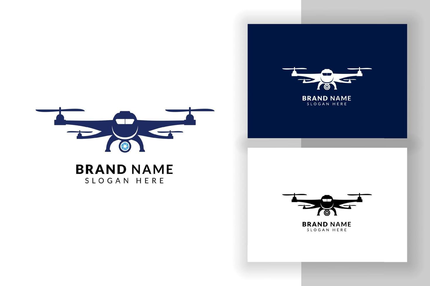 modelo de design de logotipo do drone. ilustração do símbolo do sinal do drone. vetor