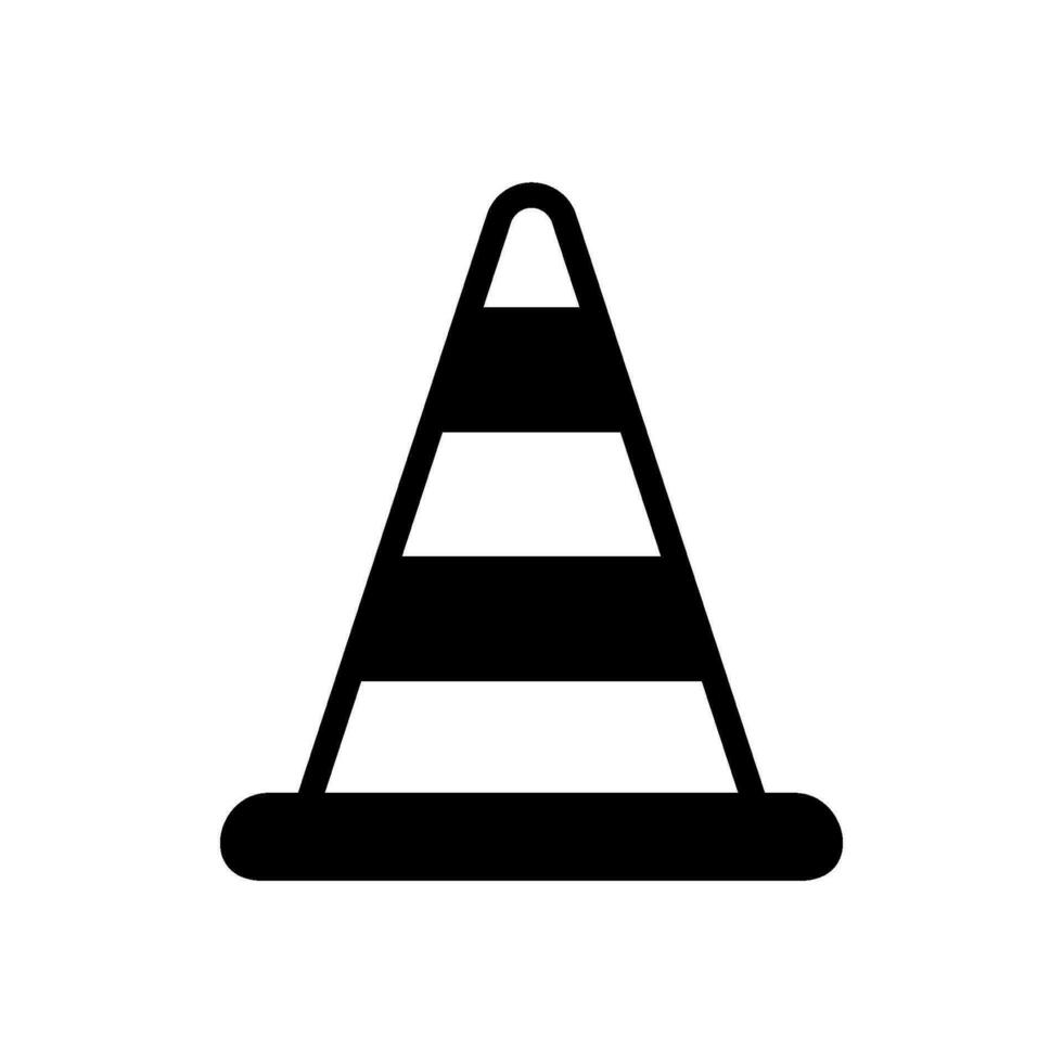 tráfego cone ícone para construção segurança vetor