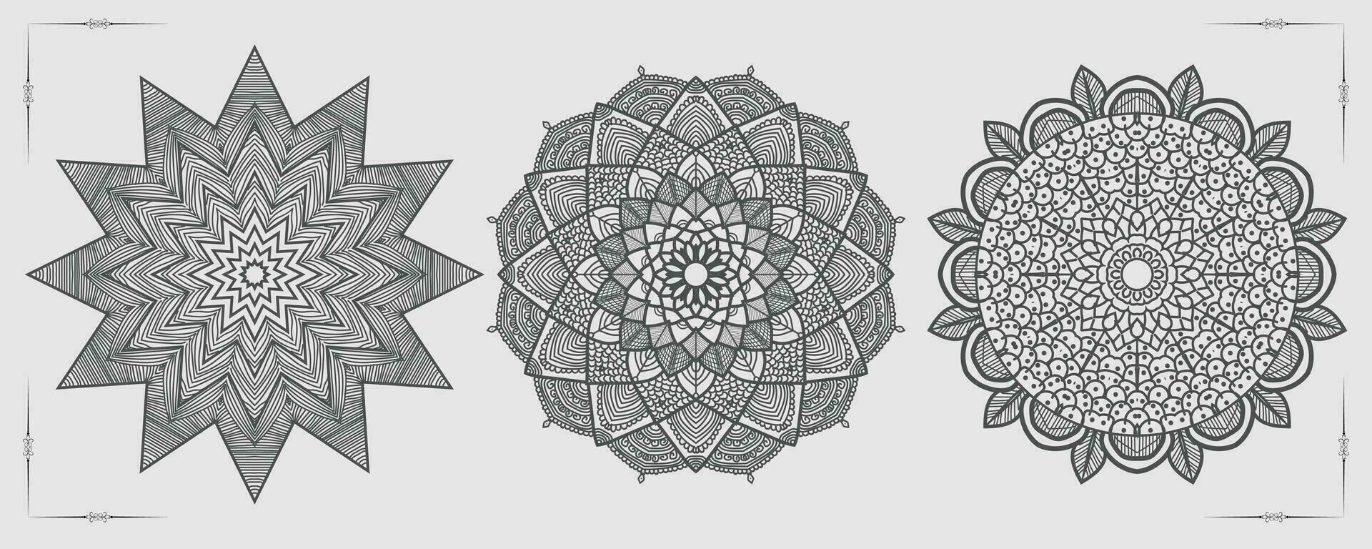 vetor luxo mandala modelo fundo e ornamental Projeto para coloração página, cumprimento cartão, convite, tatuagem, floral mandala.