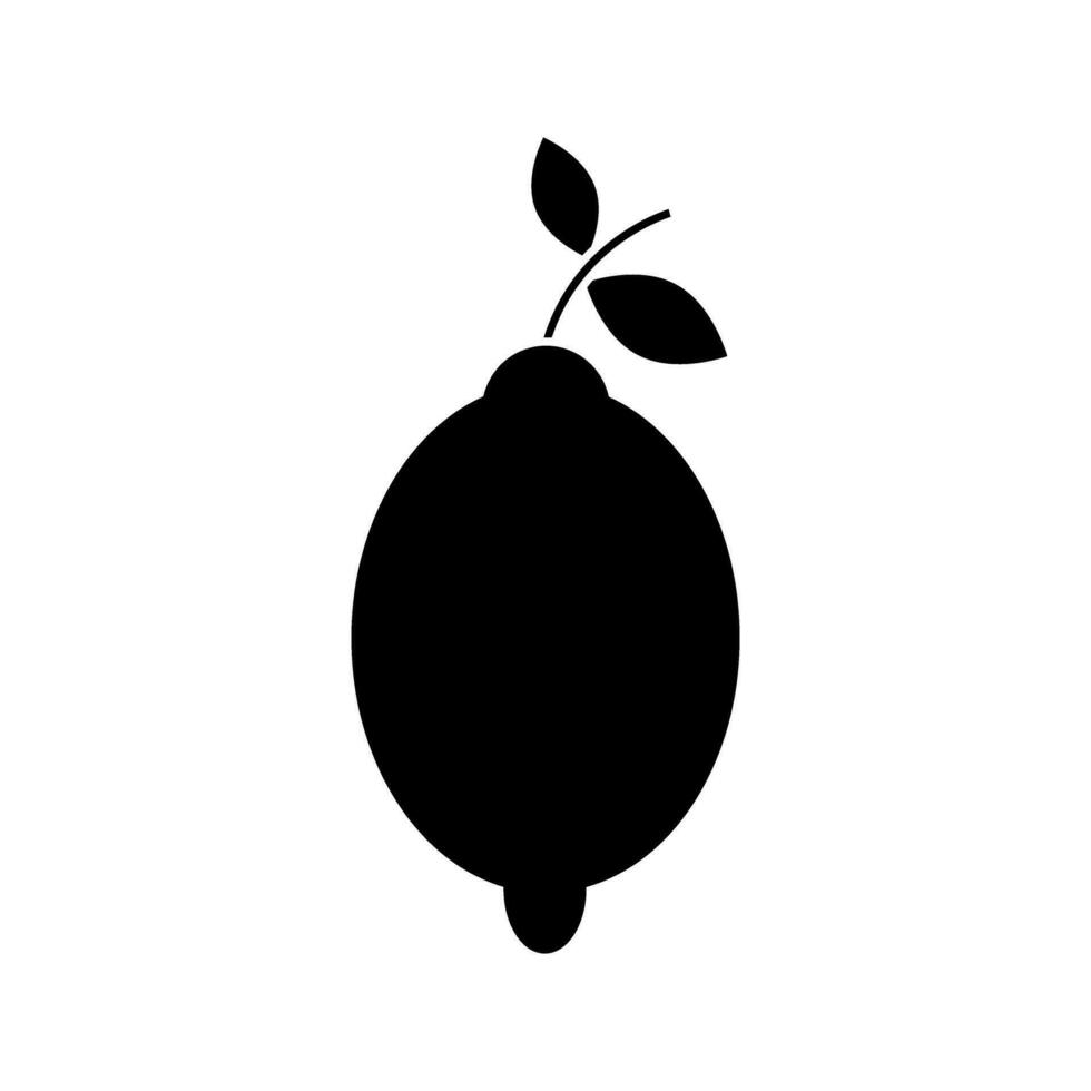 limão ícone vetor. frutas ilustração placa. vitaminas símbolo. vegetariano logotipo. Comida marca. vetor