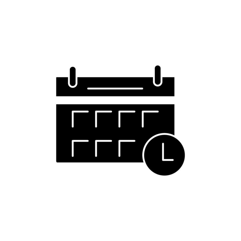 cronograma conceito linha ícone. simples elemento ilustração. cronograma conceito esboço símbolo Projeto. vetor