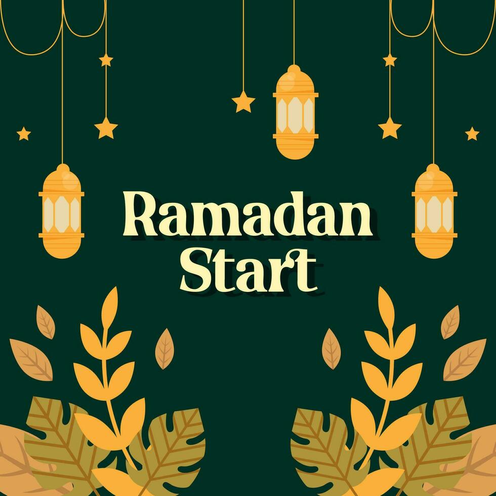 ilustração vetor fundo Ramadã começar. vetor eps 10