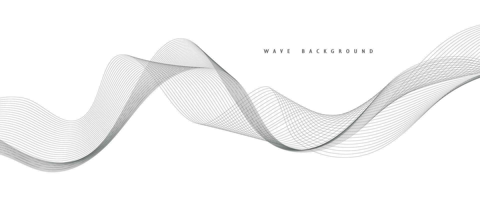 abstrato onda elemento para Projeto. digital frequência rastrear equalizador. estilizado linha arte fundo. vetor ilustração. onda com linhas criada usando a mistura ferramenta. curvado ondulado linha, suave listra.