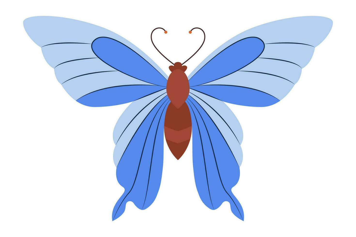 colorida borboleta ícone logotipo isolado. lindo borboleta ilustração vetor