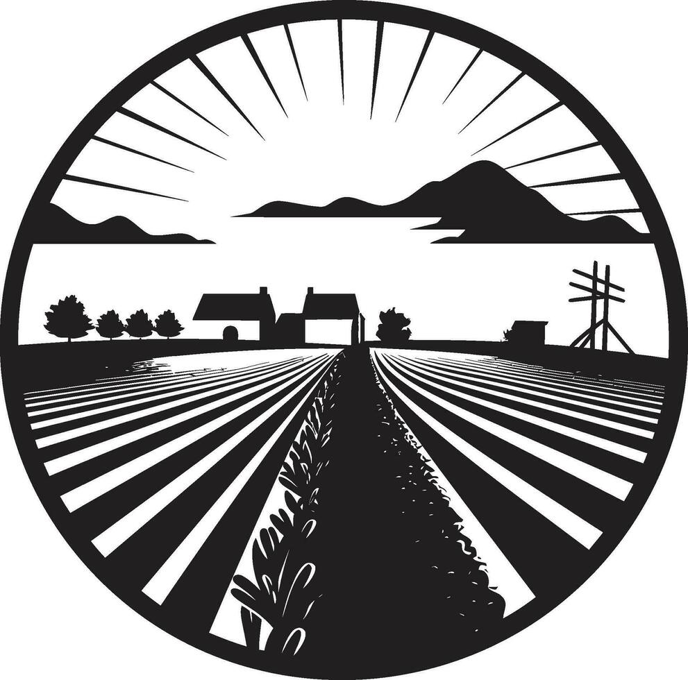 fazenda vista vetor casa de fazenda logotipo herdade santuário Preto ícone para fazendas