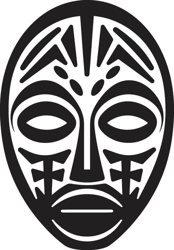 intrincado enigma vetor africano mascarar logotipo sagrado herança tribal mascarar vetor ícone