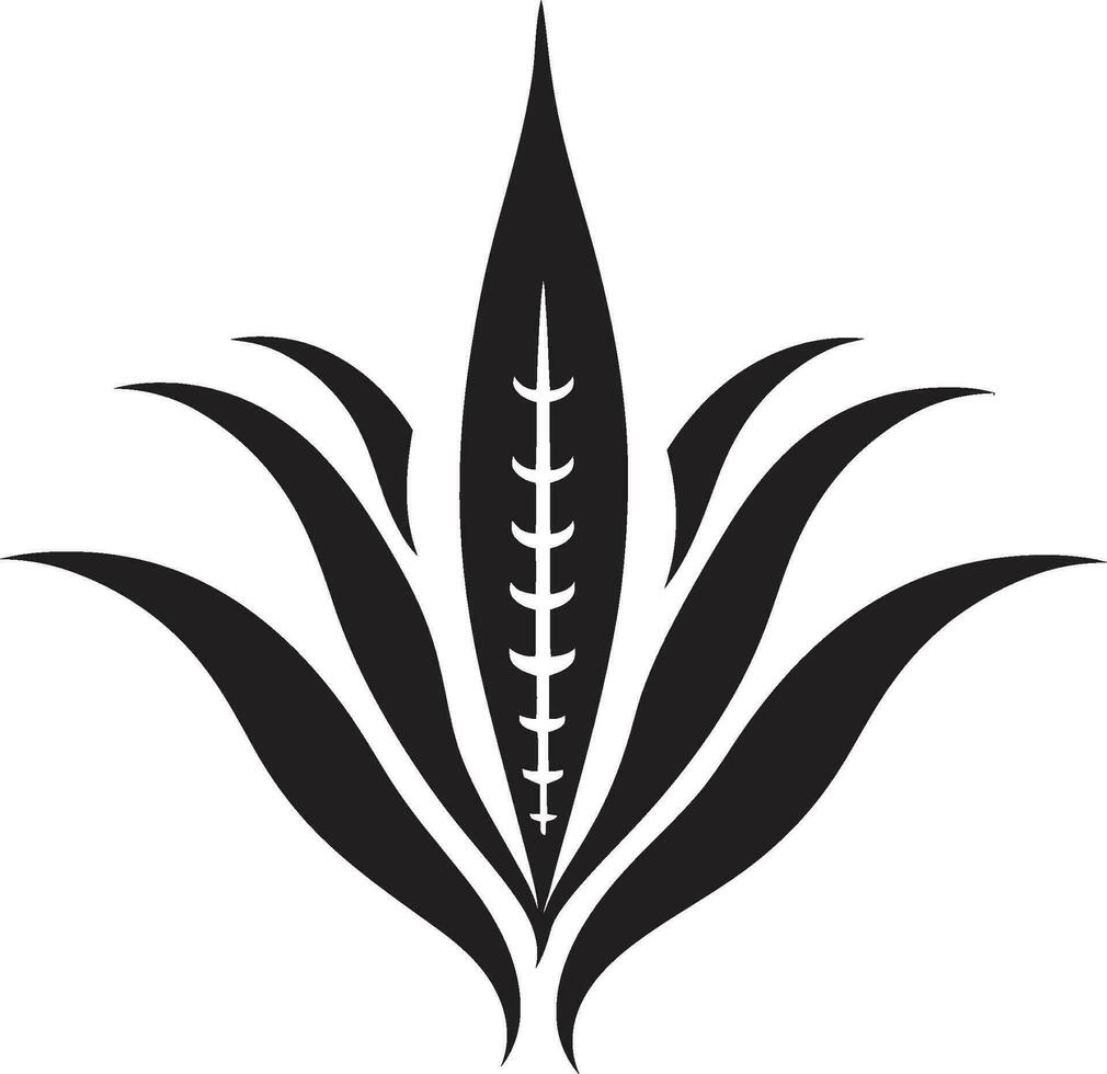 orgânico vitalidade vetor aloés emblema natureza s oásis aloés vera Preto logotipo ícone