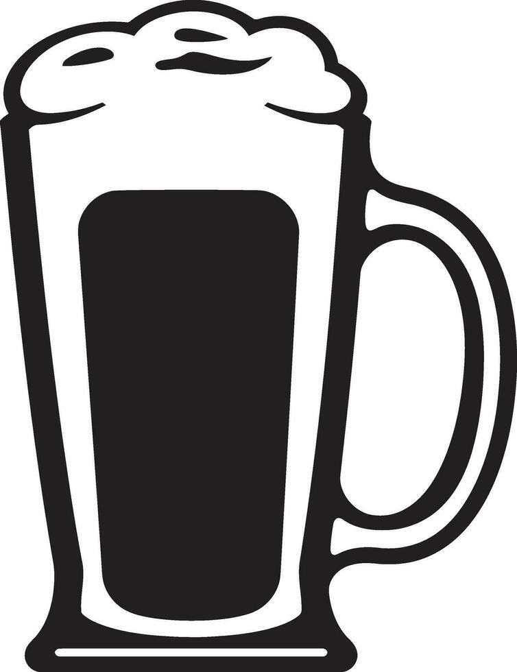 cervejeiro s emblema vetor Cerveja caneca logotipo hoppy preparar Preto caneca ícone Projeto