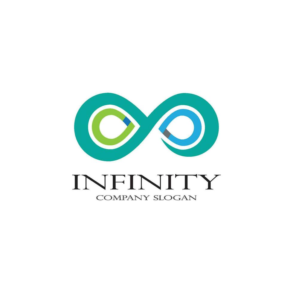 modelo de logotipo infinito vetor